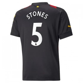 Jalkapallo Pelipaidat/Peliasut Manchester City Stones 5 Vieraspelipaita 2022-23